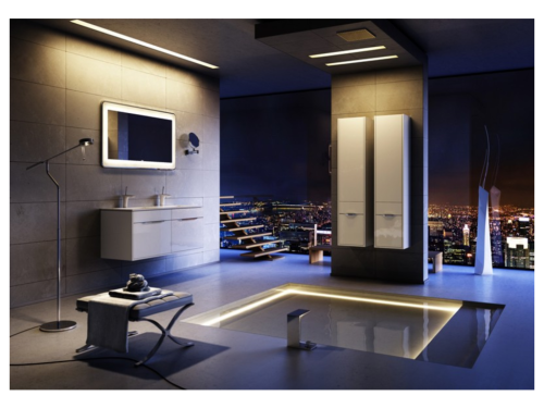 Пенал AQWELLA Malaga 32,5 белый  Mal.05.03/L